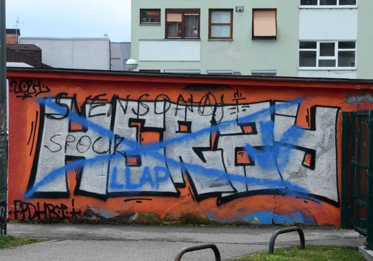 Netko je prefarbao omiljeni grafit Spocka na zagrebačkoj Tre&scaron;njevci