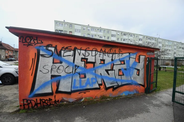 Netko je prefarbao omiljeni grafit Spocka na zagrebačkoj Tre&scaron;njevci