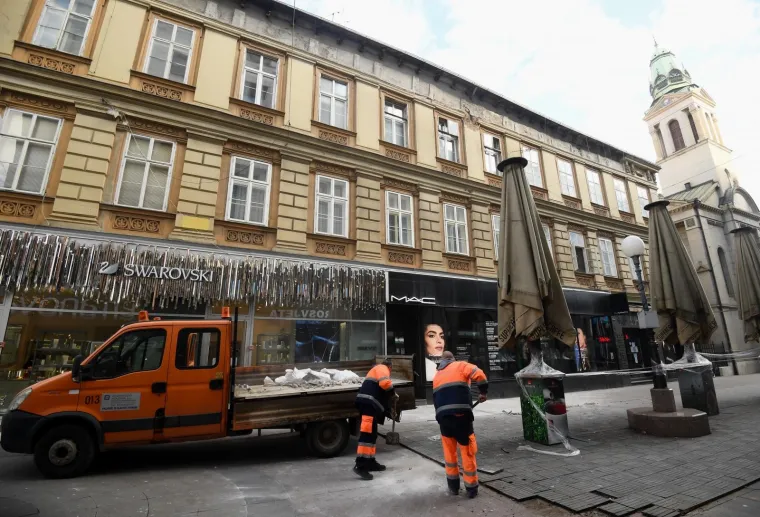 Na zagrebačkoj Ilici i u Preobraženskoj padala fasada