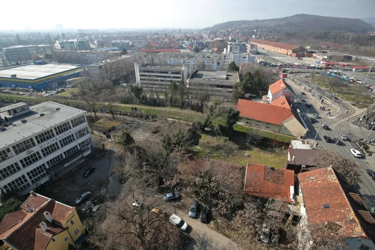 Pogled na zapadni dio grada Zagreba