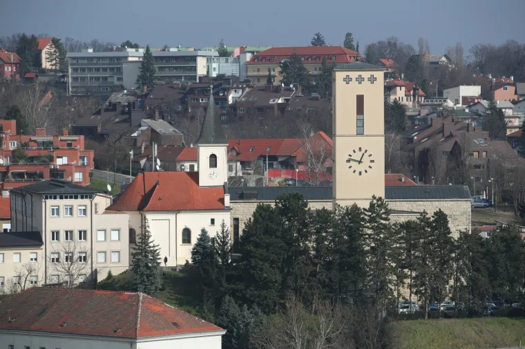 Pogled na zapadni dio grada Zagreba