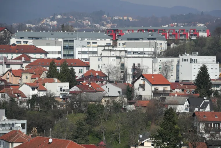 Pogled na zapadni dio grada Zagreba