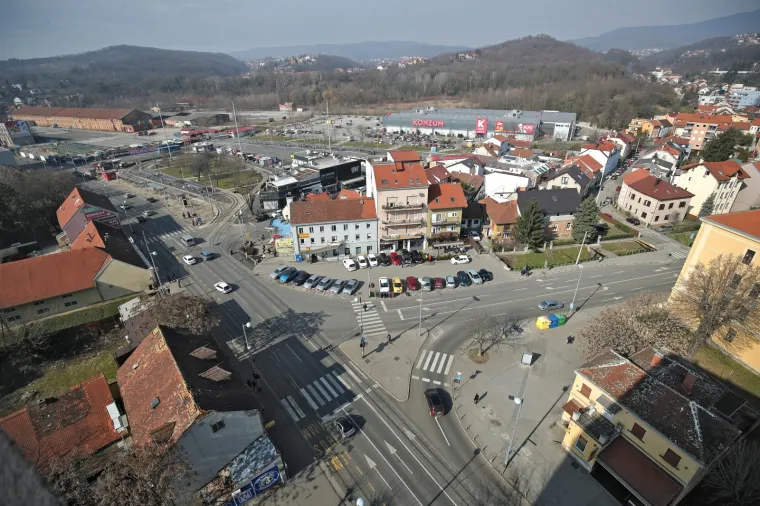 Pogled na zapadni dio grada Zagreba
