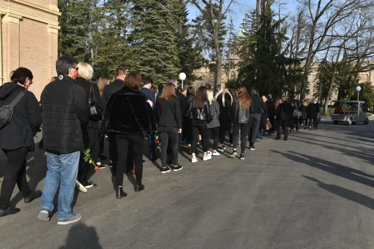 Sprovod rukometnog trenera Zlatka Saračevića na Mirogoju