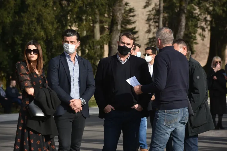 Sprovod rukometnog trenera Zlatka Saračevića na Mirogoju