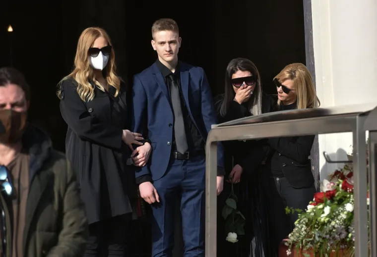 Sprovod rukometnog trenera Zlatka Saračevića na Mirogoju