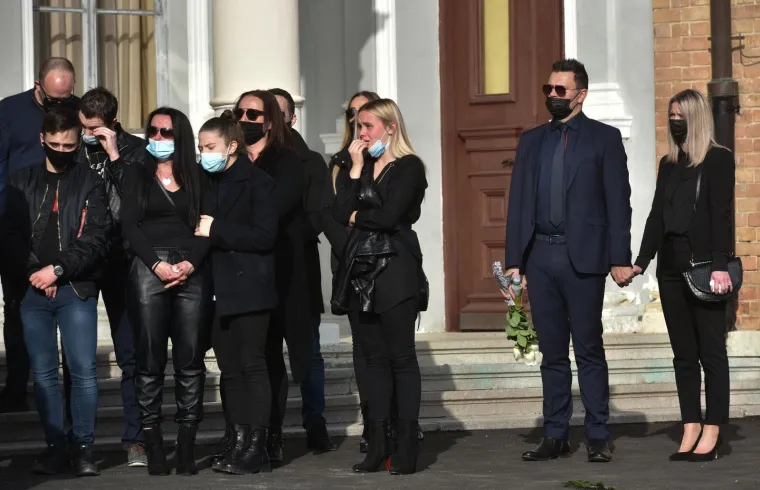 Sprovod rukometnog trenera Zlatka Saračevića na Mirogoju