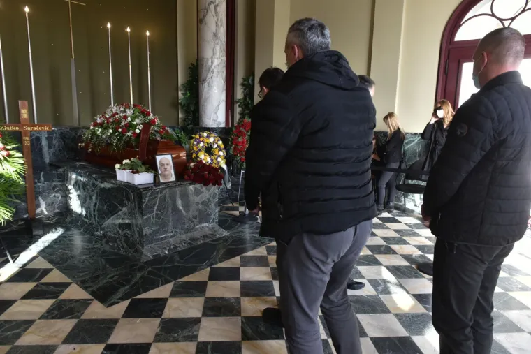 Sprovod rukometnog trenera Zlatka Saračevića na Mirogoju