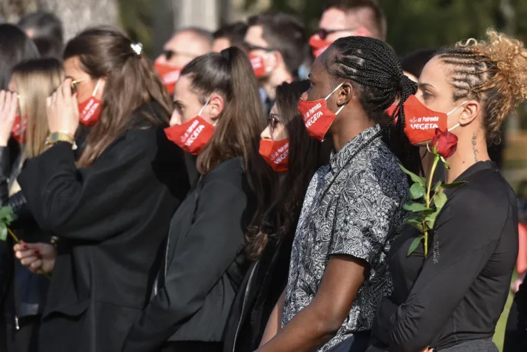 Sprovod rukometnog trenera Zlatka Saračevića na Mirogoju