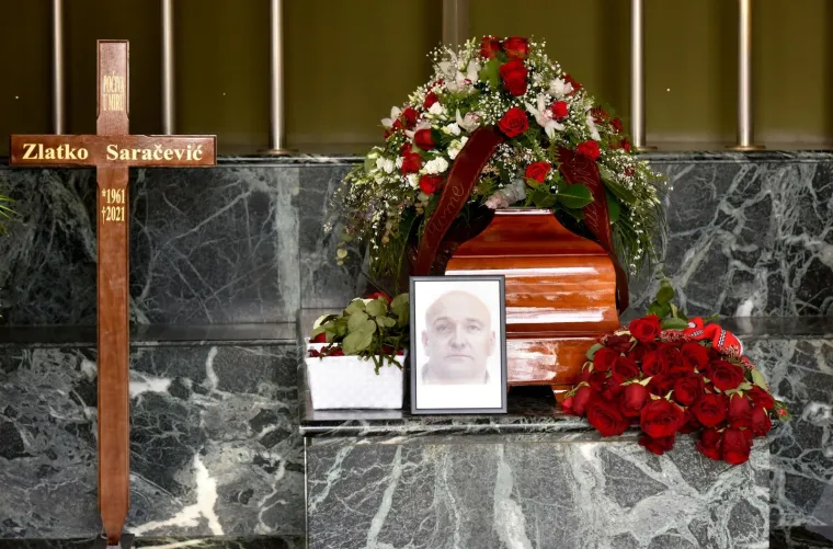 Sprovod rukometnog trenera Zlatka Saračevića na Mirogoju