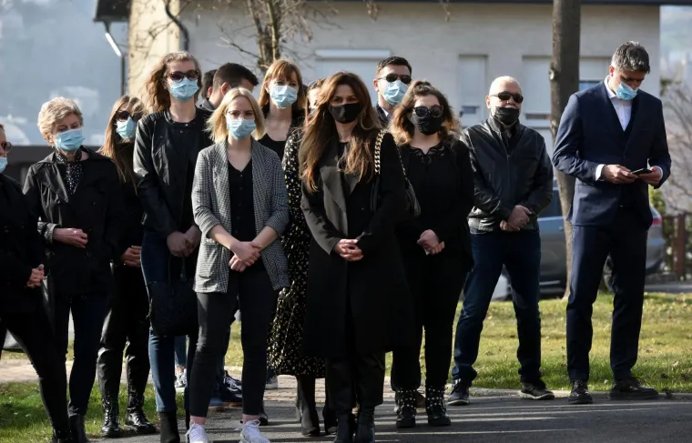 Sprovod rukometnog trenera Zlatka Saračevića na Mirogoju