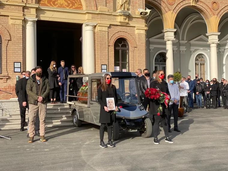 Sprovod rukometnog trenera Zlatka Saračevića na Mirogoju