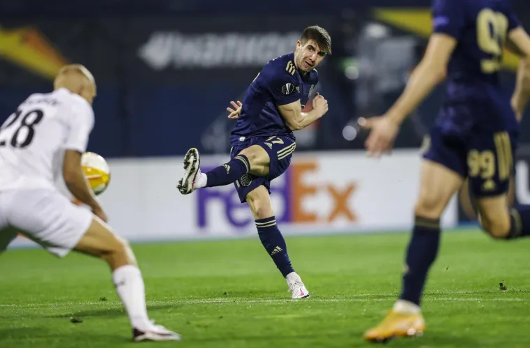 25.02.2021., stadion Maksimir, Zagreb - UEFA Europska liga, uzvratna utakmica sesnaestine finala, GNK Dinamo - Krasnodar. Luka Ivanusec Photo: Slavko Midzor/PIXSELL
