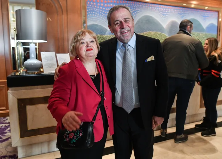 06.01.2019., Zagreb-  Srpsko narodno vijeće organiziralo je prijam u povodu proslave pravoslavnog Božića. Milan Bandić, Anka Mrak Tarita&scaron;.