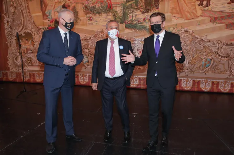 25.02.2021., Zagreb - 
Zagrebačka filharmonija održala je koncert povodom 150. godi&scaron;njice svog postojanja, a na koncertu je prisustvovao i pokojni gradonačelnik Grada Zagreba, Milan Bandić koji je tada ujedno i posljednji put snimljen u javnosti.