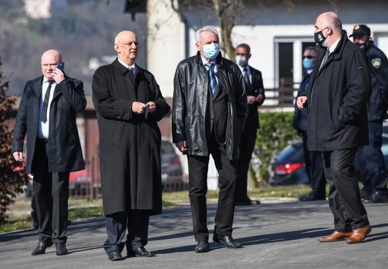 03.03.2021., Zagreb - Posljednji ispraćaj gradonacelnika Milana Bandića na groblju Mirogoj. Ljubo Ćesić Rojs Photo: Josip Regovic/PIXSELL