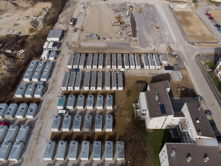 FASCINANTNE FOTOGRAFIJE IZ ZRAKA: Ovdje sada žive Petrinjci čiji domovi su stradali u razornom potresu