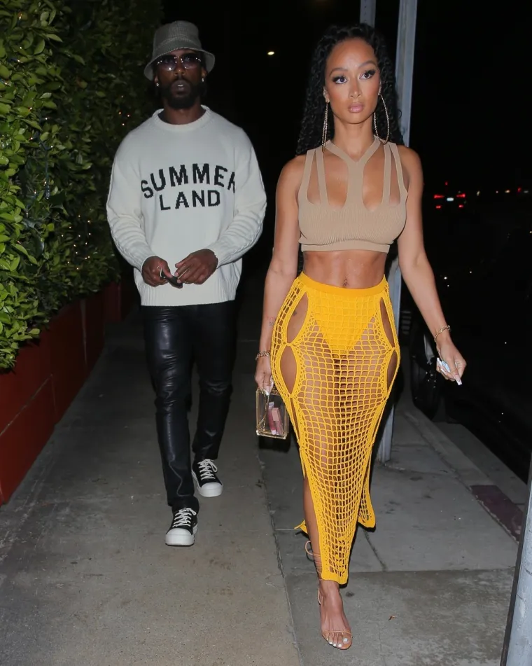 Reality zvijezda i model, Draya Michele, iza&scaron;la je na večeru u popularni restoran Giorgio Baldi u Santa Monici. Za ovu prigodu odabrala je vrrrrlo smjelo izdanje. (Foto: Profimedia)