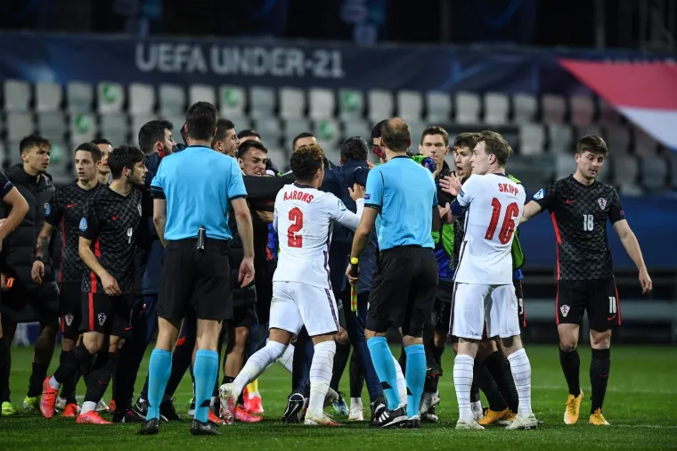 31.03.2021., stadion Bonifika, Koper, Slovenija - UEFA Europsko U21 prvenstvo, skupina D, Hrvatska - Engleska. Photo: Marko Lukunic/PIXSELL