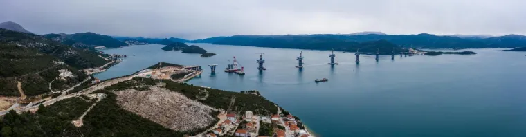 Stigle su nove fotografije Pelje&scaron;kog mosta! Pogledajte kako napreduje izgradnja