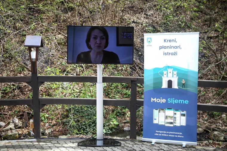 Zbog Jelene Pavičić Vukičević su na Sljeme nosili - TV. Pogledajte fotografije koje su postale hit na Twitteru