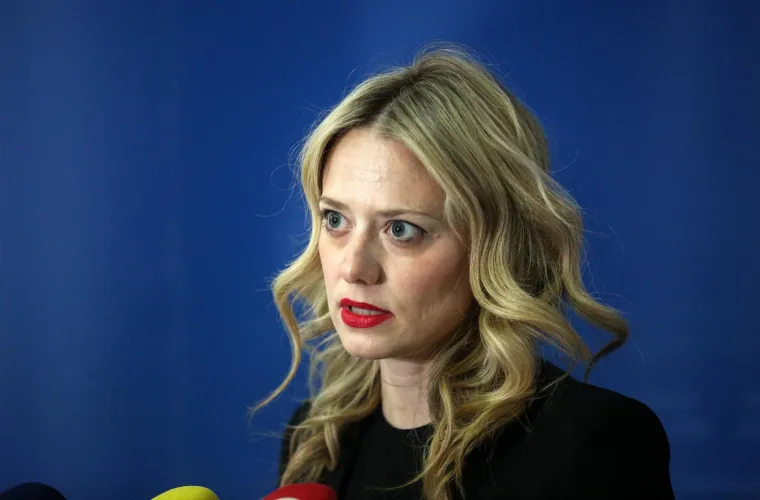 06.04.2021., Zagreb - Jelena Veljaca dala je izjavu medijima nakon sastanka predstavnica inicijative "Spasi me" s minstrom Josipom Aladrovicem. Photo: Zeljko Hladika/Pixsell