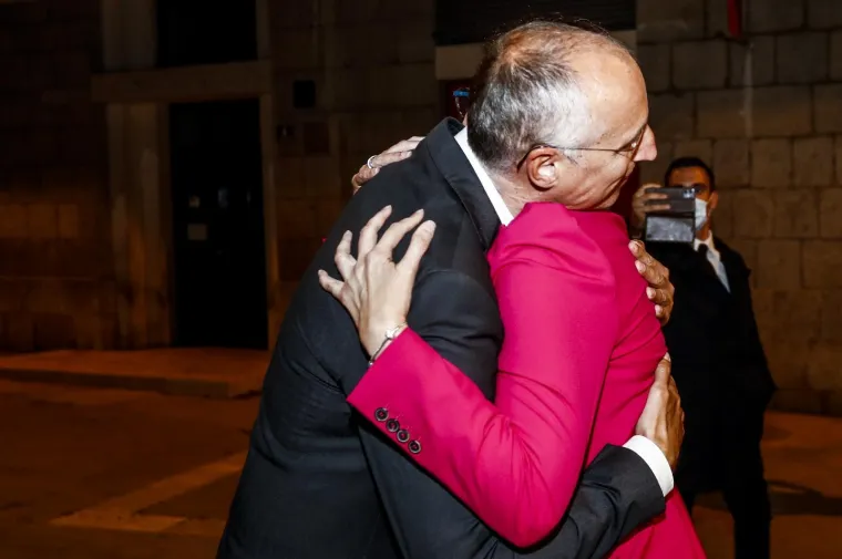 SPLIT: Veselje u izbornom stožeru kandidata za gradonačelnika Ivice Puljka