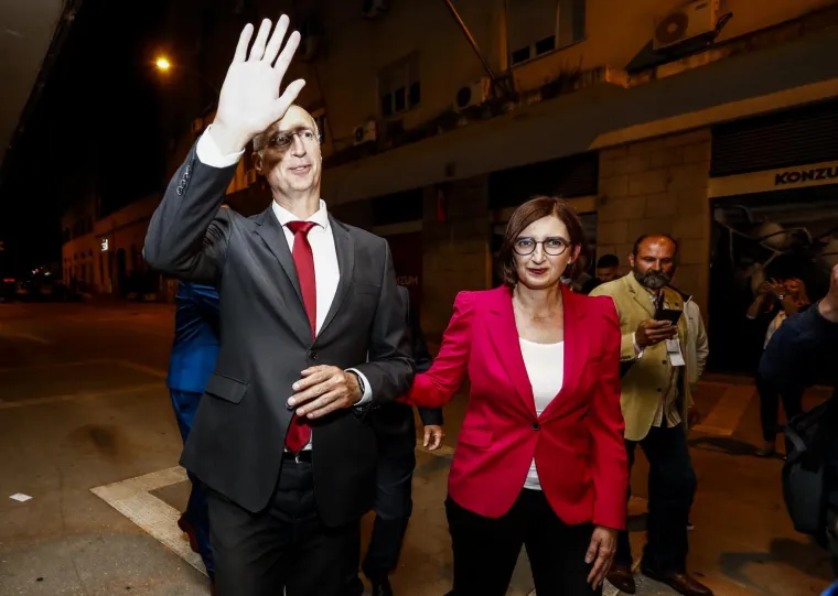 SPLIT: Veselje u izbornom stožeru kandidata za gradonačelnika Ivice Puljka