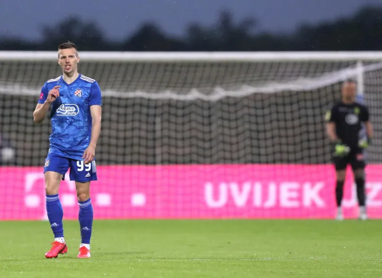 Nogometa&scaron;i Dinama i Istre 1961 sastali su se u finalu ovosezonskog izdanja  Hrvatskog nogometnog kupa na stadionu Ranik u Gorici.Photo: Goran Stanzl/PIXSELL