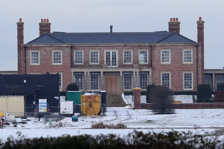 Sadašnji 'Mini Versailles' prošle zime kad je još bila u izgradnji, točnije uređivali su se još neki detalji.