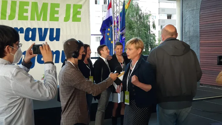 Izborni stožer kandidata za zagrebačkog gradonačelnika Tomislava Toma&scaron;evića