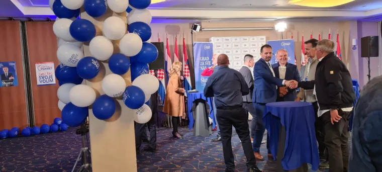 Izborni stožer kandidata za zagrebačkog gradonačelnika Miroslava &Scaron;kore