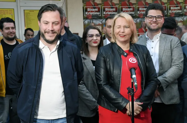 Slavlje nakon rezultata izbora u stožeru sisačke gradonačelnice