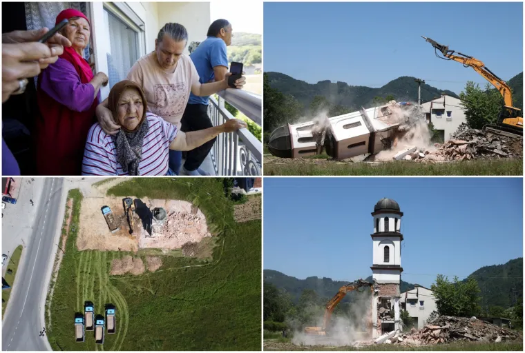 Fata Orlović napokon dočekala pravdu: Pogledajte ru&scaron;enje pravoslavne crkve kod Srebrenice