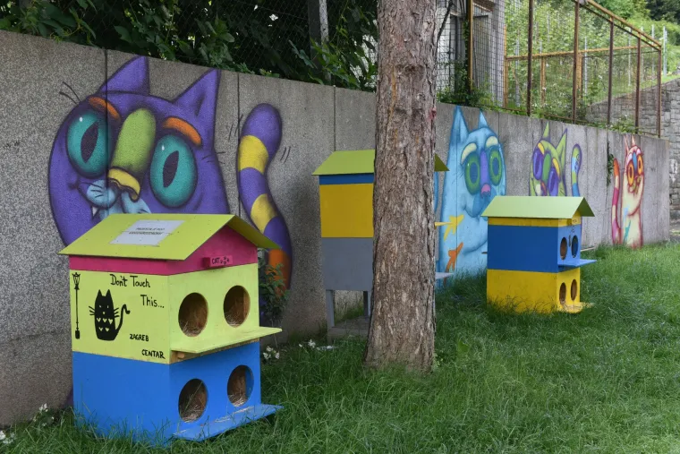 U Zagrebu prvo legalno hranili&scaron;te uličnih mačaka