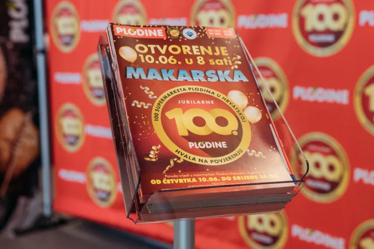 Plodine su okrunile svoj rad otvaranjem jubilarnog 100. supermarketa u Hrvatskoj