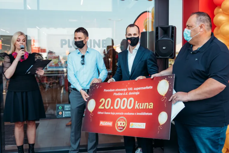 Plodine su okrunile svoj rad otvaranjem jubilarnog 100. supermarketa u Hrvatskoj