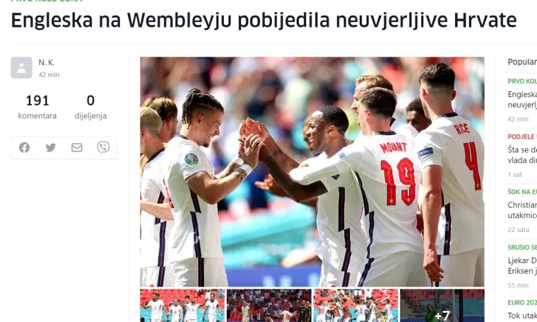 Srpski mediji nemilosrdni prema Hrvatima, evo što pišu nakon poraza Vatrenih