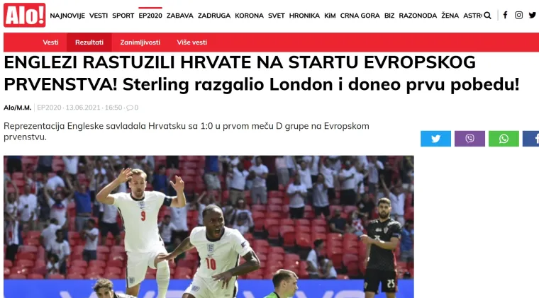 Srpski mediji nemilosrdni prema Hrvatima, evo što pišu nakon poraza Vatrenih