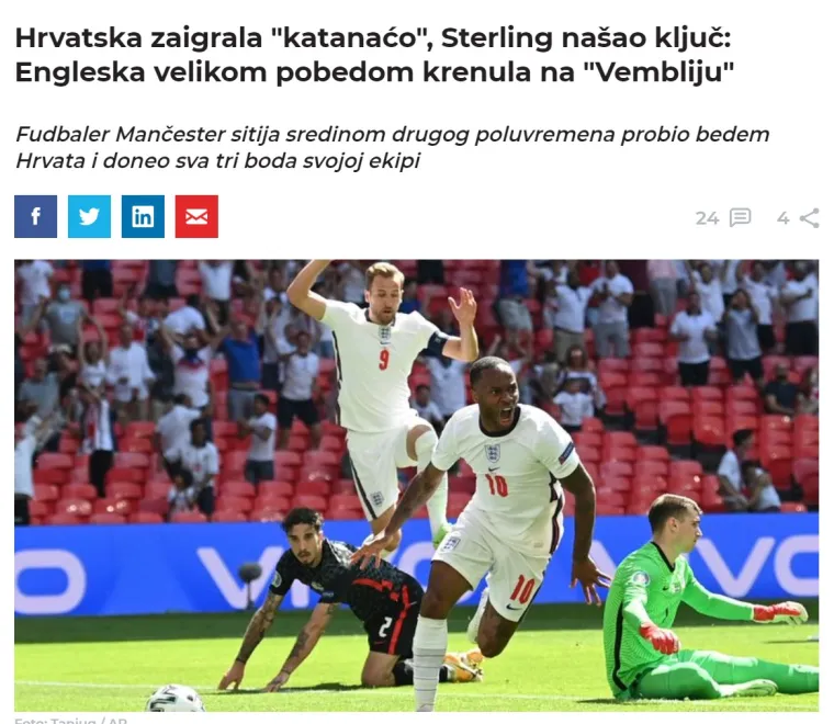 Srpski mediji nemilosrdni prema Hrvatima, evo što pišu nakon poraza Vatrenih