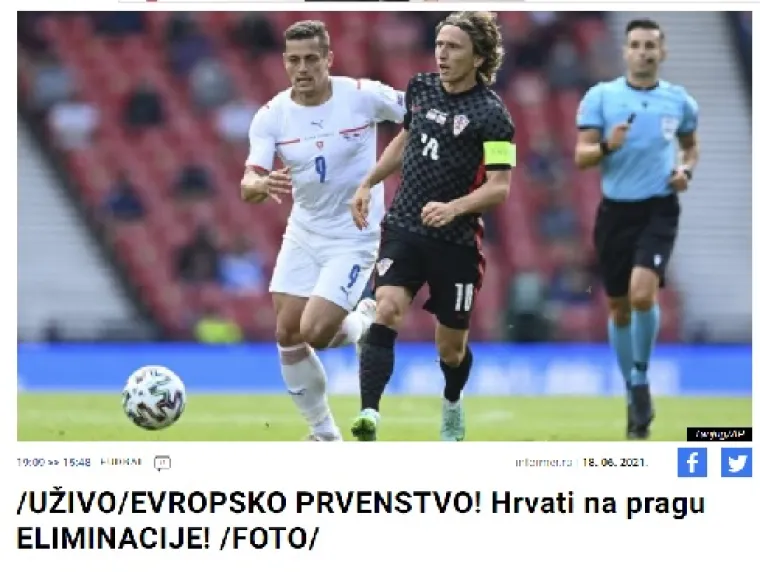 Evo &scaron;to srpski mediji pi&scaron;u nakon remija Hrvatske i Če&scaron;ke