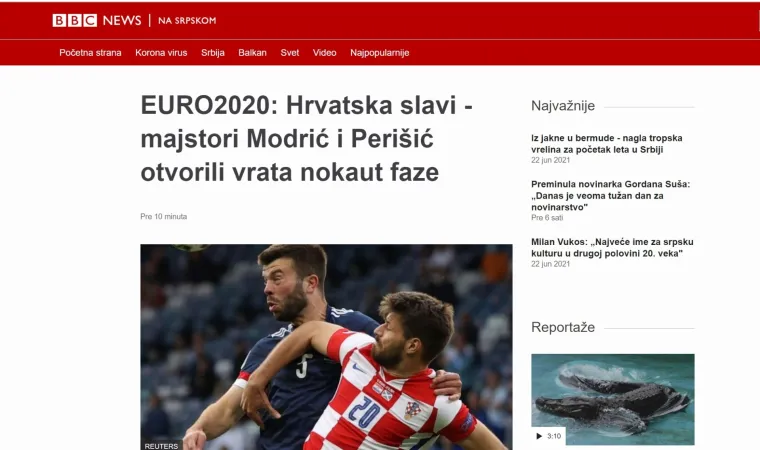 Vatreni na naslovnicama susjeda, srpski mediji prozvali Peri&scaron;ića na&scaron;im zlatom: 'Hrvati su bili goropadni...'