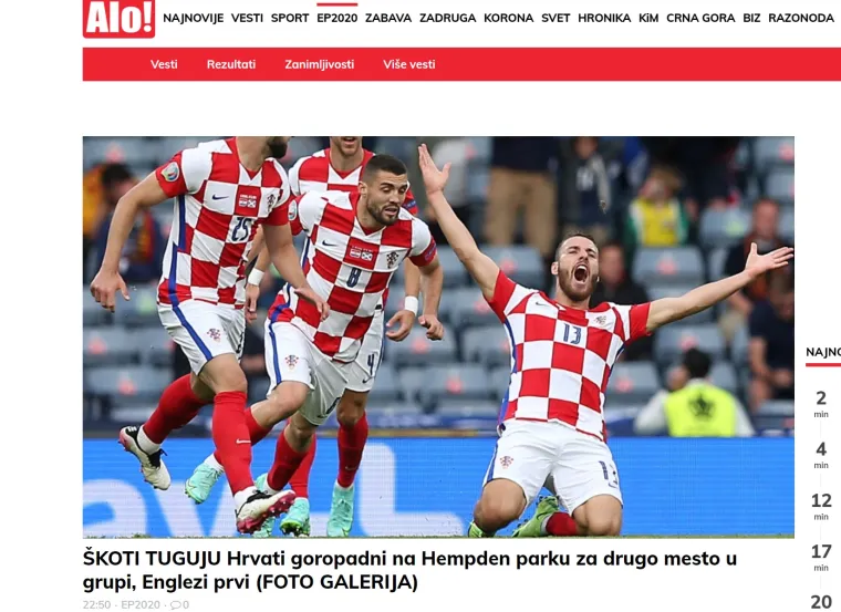 Vatreni na naslovnicama susjeda, srpski mediji prozvali Peri&scaron;ića na&scaron;im zlatom: 'Hrvati su bili goropadni...'