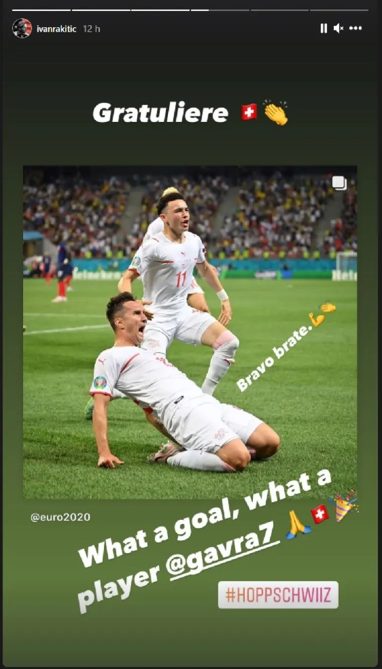 Rakitić se obratio samo &Scaron;vicarcima, Hrvatsku nigdje nije ni spomenuo