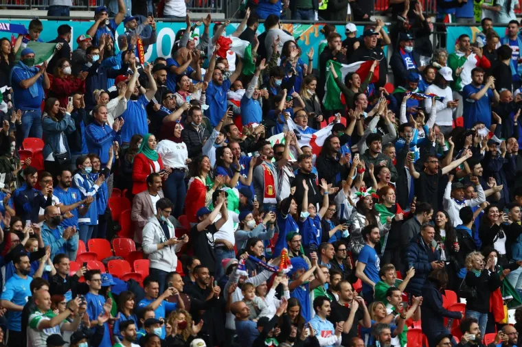 Talijanski navijači na Wembleyu