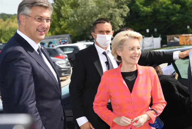 Ursula von der Leyen, Andrej Plenković u posjetu Rimac automobili