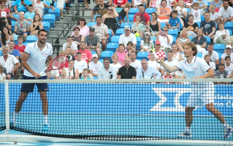 U velikom finalu humanitarnog spektakla Modrić i Čilić pobijedili Perišića i Dodiga