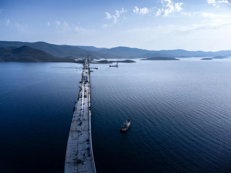 Pogledajte najnovije fotografije iz zraka Pelje&scaron;kog mosta - jo&scaron; malo pa gotovo!