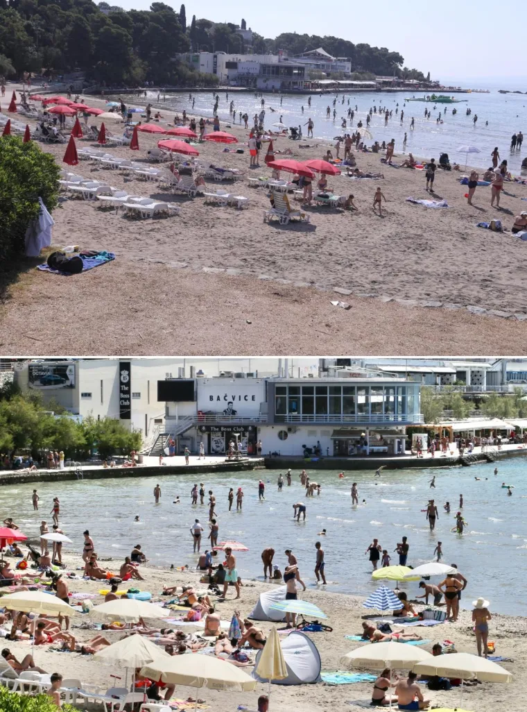 Jesu li ove fotografije s plaža dokaz da se turizam vraća u najbolje dane? Evo kako je to izgledalo 2020., a kako danas