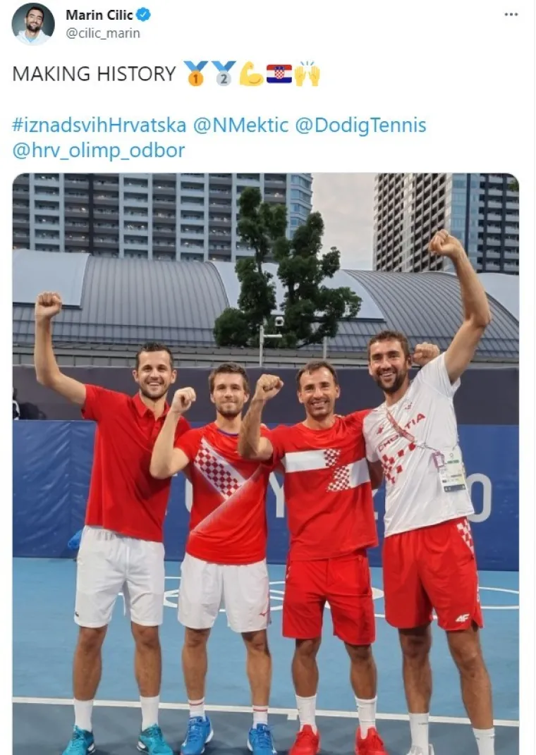 Nakon plasmana u svehrvatsko finale, Čilić se slikao sa svim finalistima i poslao jasnu poruku